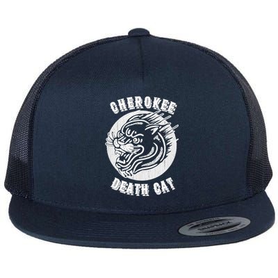 Cherokee Death Cat Cryptozoology Cryptid Folklore Gift Flat Bill Trucker Hat