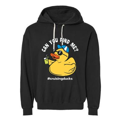 Cruising Ducks, Can You Find Me?, Cruise Duck Garment-Dyed Fleece Hoodie