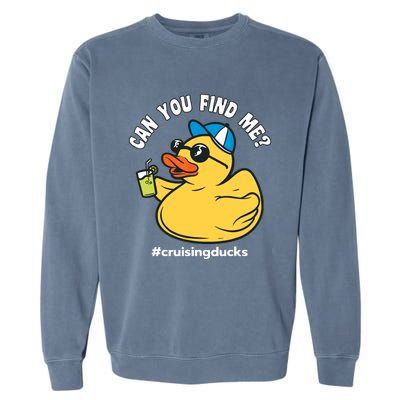 Cruising Ducks, Can You Find Me?, Cruise Duck Garment-Dyed Sweatshirt