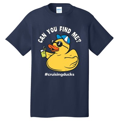 Cruising Ducks, Can You Find Me?, Cruise Duck Tall T-Shirt