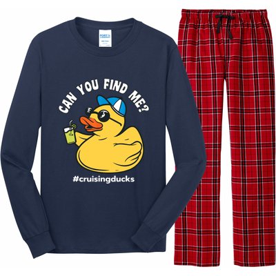 Cruising Ducks, Can You Find Me?, Cruise Duck Long Sleeve Pajama Set