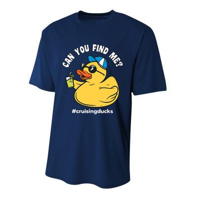 Cruising Ducks, Can You Find Me?, Cruise Duck Performance Sprint T-Shirt