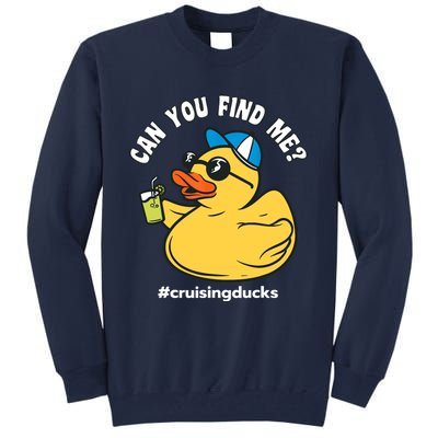 Cruising Ducks, Can You Find Me?, Cruise Duck Tall Sweatshirt