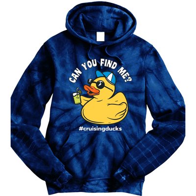 Cruising Ducks, Can You Find Me?, Cruise Duck Tie Dye Hoodie