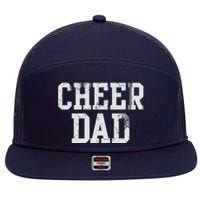 Cheer Dad Cheer leading Cheer Leading Dad Father 7 Panel Mesh Trucker Snapback Hat