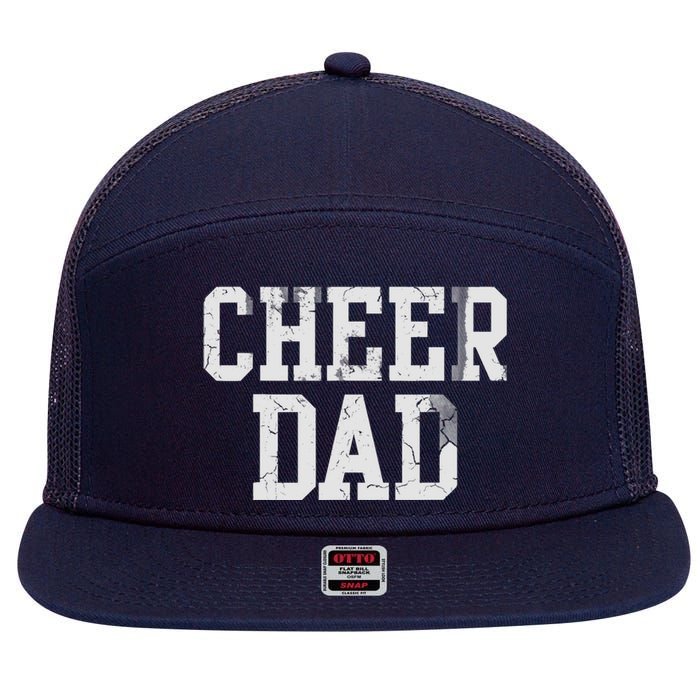 Cheer Dad Cheer leading Cheer Leading Dad Father 7 Panel Mesh Trucker Snapback Hat