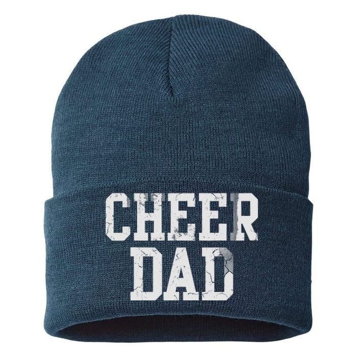 Cheer Dad Cheer leading Cheer Leading Dad Father Sustainable Knit Beanie