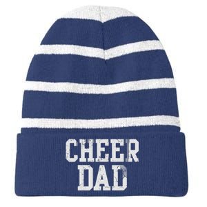 Cheer Dad Cheer leading Cheer Leading Dad Father Striped Beanie with Solid Band