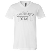 Cat Dad V-Neck T-Shirt