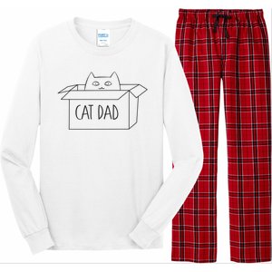 Cat Dad Long Sleeve Pajama Set