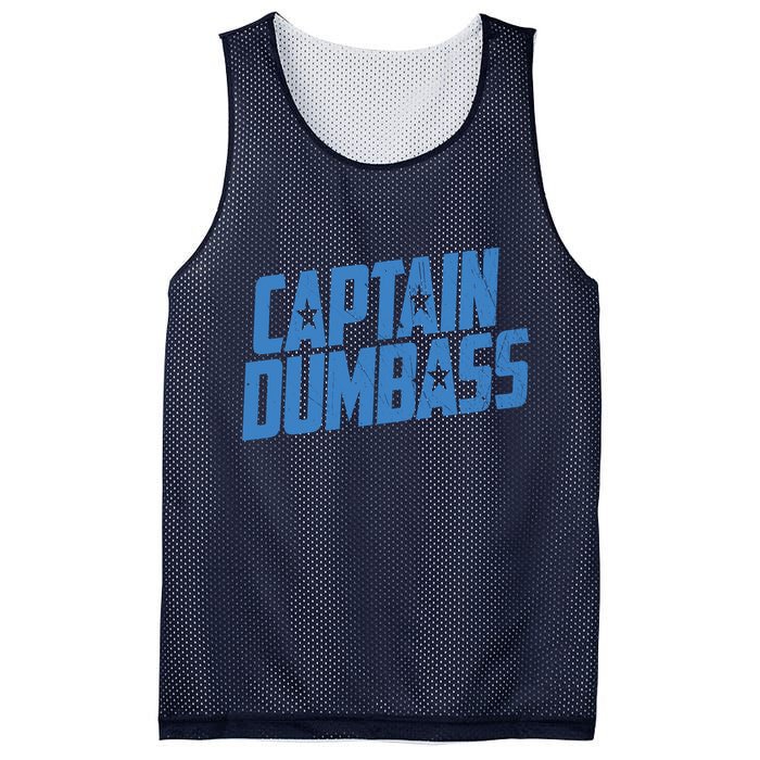 Captain Dumbass Mesh Reversible Basketball Jersey Tank