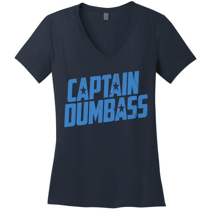 Captain Dumbass Women's V-Neck T-Shirt
