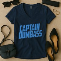 Captain Dumbass Women's V-Neck T-Shirt