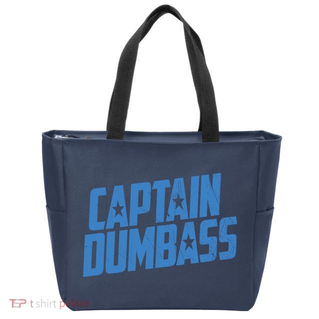 Captain Dumbass Zip Tote Bag