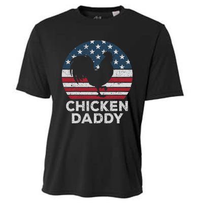 Chicken Daddy Chicken Dad Farmer 4th Of July Father's Day Cooling Performance Crew T-Shirt