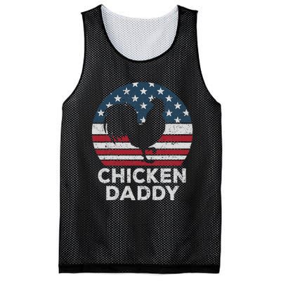 Chicken Daddy Chicken Dad Farmer 4th Of July Father's Day Mesh Reversible Basketball Jersey Tank