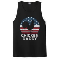 Chicken Daddy Chicken Dad Farmer 4th Of July Father's Day PosiCharge Competitor Tank