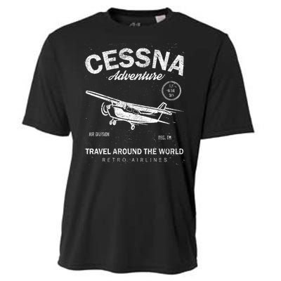 Cessna Distressed Cooling Performance Crew T-Shirt