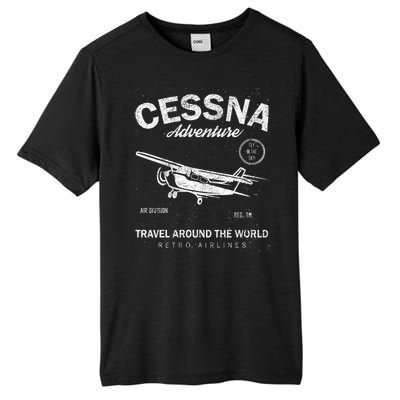 Cessna Distressed Tall Fusion ChromaSoft Performance T-Shirt