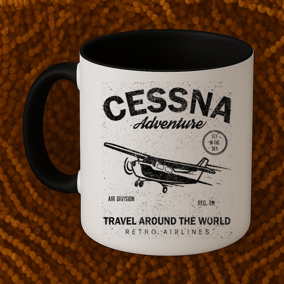 Cessna Distressed Mug