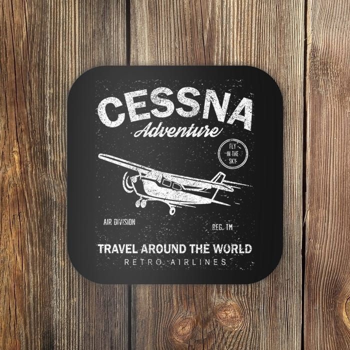 Cessna Distressed Coaster