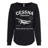 Cessna Distressed Womens California Wash Sweatshirt