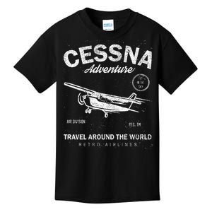 Cessna Distressed Kids T-Shirt