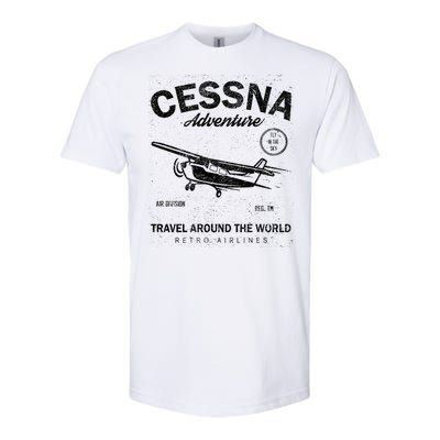 Cessna Distressed Softstyle® CVC T-Shirt