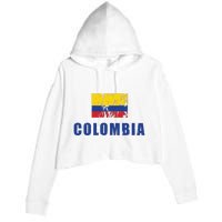 Colombia Design Columbian Clothing Outfit Crop Fleece Hoodie