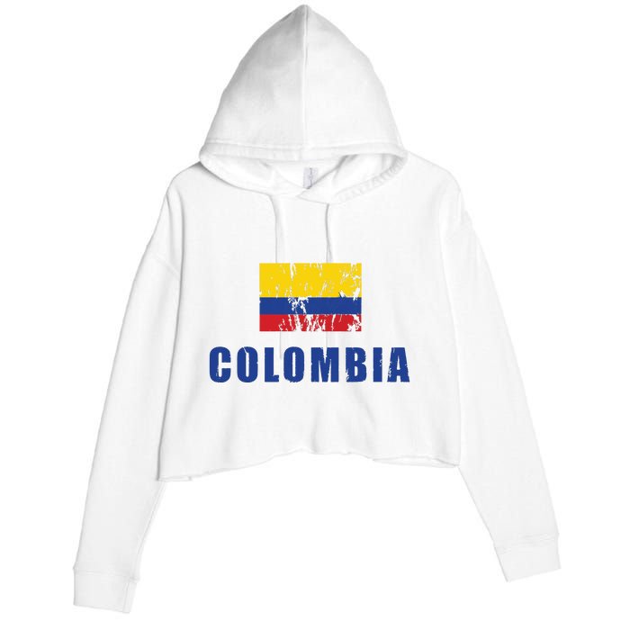 Colombia Design Columbian Clothing Outfit Crop Fleece Hoodie