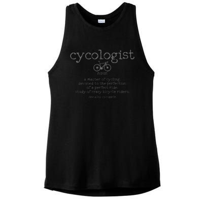 Cycologist Definition Cycling Bike Racing Funny Cyclist Gift Ladies PosiCharge Tri-Blend Wicking Tank