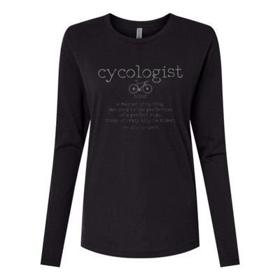 Cycologist Definition Cycling Bike Racing Funny Cyclist Gift Womens Cotton Relaxed Long Sleeve T-Shirt