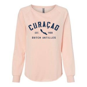 Curacao Dutch Caribbean Souvenir Cruise Vacation Womens California Wash Sweatshirt