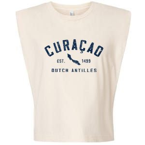 Curacao Dutch Caribbean Souvenir Cruise Vacation Garment-Dyed Women's Muscle Tee