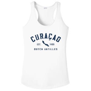 Curacao Dutch Caribbean Souvenir Cruise Vacation Ladies PosiCharge Competitor Racerback Tank