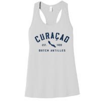 Curacao Dutch Caribbean Souvenir Cruise Vacation Women's Racerback Tank