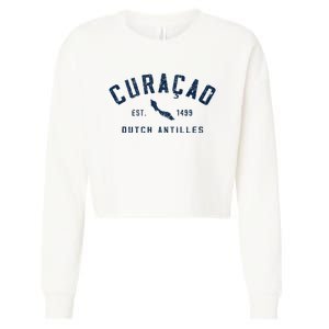 Curacao Dutch Caribbean Souvenir Cruise Vacation Cropped Pullover Crew