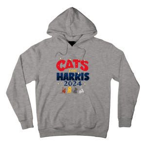 Cat Design Cats For Kamala Funny Harris Supporter Tall Hoodie