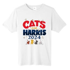 Cat Design Cats For Kamala Funny Harris Supporter Tall Fusion ChromaSoft Performance T-Shirt