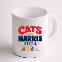 Cat Design Cats For Kamala Funny Harris Supporter Coffee Mug