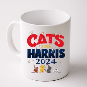 Cat Design Cats For Kamala Funny Harris Supporter Coffee Mug