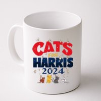 Cat Design Cats For Kamala Funny Harris Supporter Coffee Mug