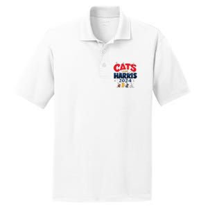 Cat Design Cats For Kamala Funny Harris Supporter PosiCharge RacerMesh Polo