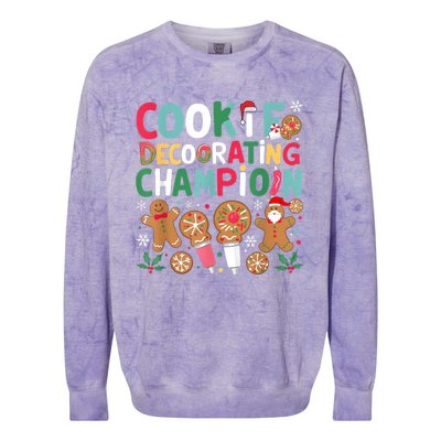 Cookie Decorating Champion Christmas Cookie Baking Colorblast Crewneck Sweatshirt