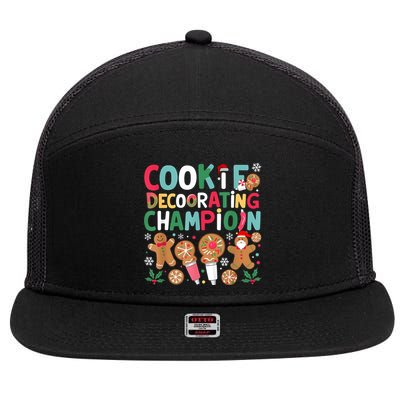 Cookie Decorating Champion Christmas Cookie Baking 7 Panel Mesh Trucker Snapback Hat