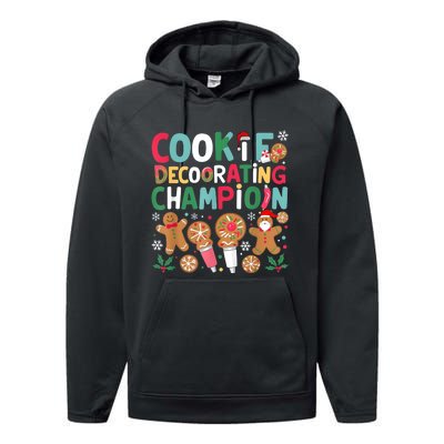 Cookie Decorating Champion Christmas Cookie Baking Performance Fleece Hoodie