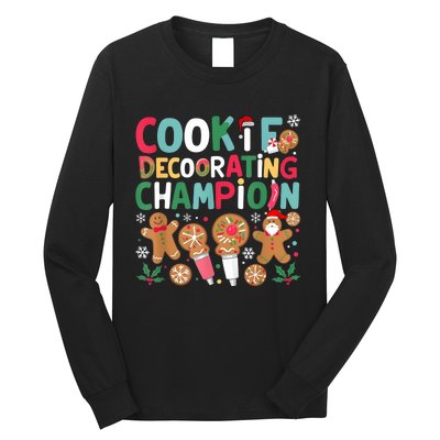 Cookie Decorating Champion Christmas Cookie Baking Long Sleeve Shirt