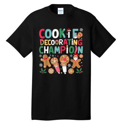 Cookie Decorating Champion Christmas Cookie Baking Tall T-Shirt