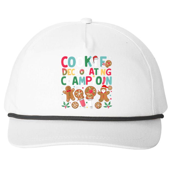 Cookie Decorating Champion Christmas Cookie Baking Snapback Five-Panel Rope Hat