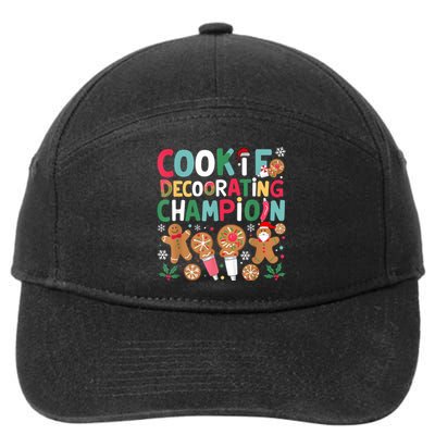 Cookie Decorating Champion Christmas Cookie Baking 7-Panel Snapback Hat